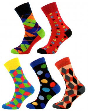 1000 Ponožky Happy Socks vzorované