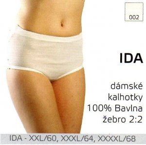 Ida Kalhotky s navlékanou gumou nadměrné velikosti