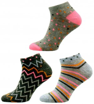 KM03 Kotníkové ponožky multipack